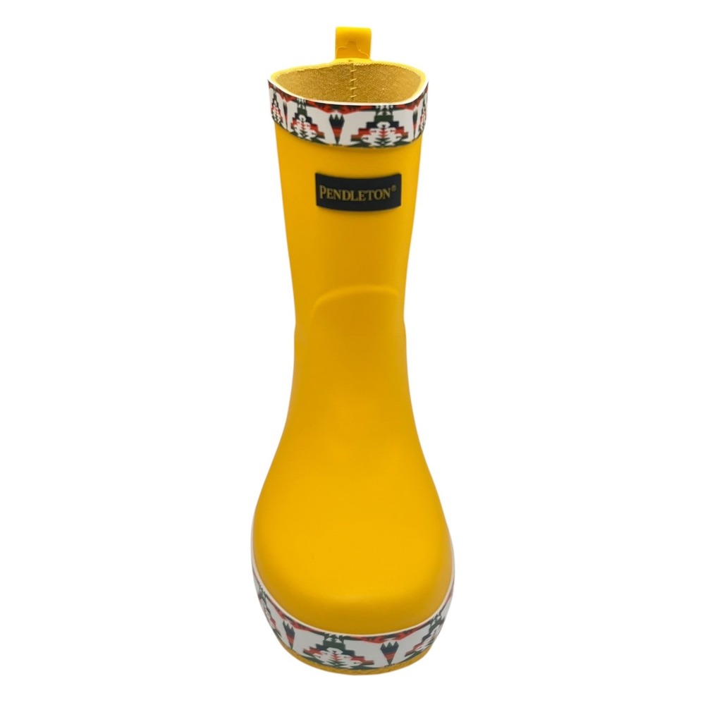 Pendleton Tucson Little Boys Rubber Mid-Calf Rain Boots Size 11/12 Yellow-Multi - Picture 3 of 10